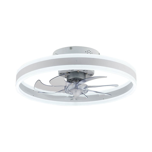 Orren Ellis 20'' Lynnly 7 Blade LED Bladeless Ceiling Fan with Remote